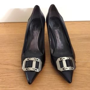 Nine west pumps with metal buckle
